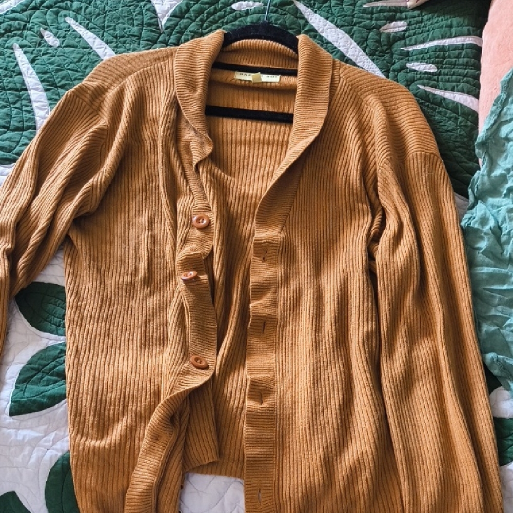 Dapper Boi Tan Cardigan Sweater
